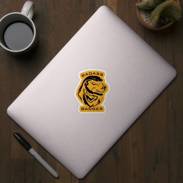 Badass Honey Badger T Shirt by AdventureWizardLizard